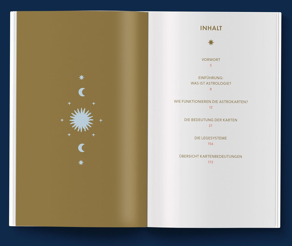Astrologiekarten: Astrologiekarten mit Buch, Set für Anfänger: ausführliche Beschreibungen zu Fragen, Karten und Legetechniken