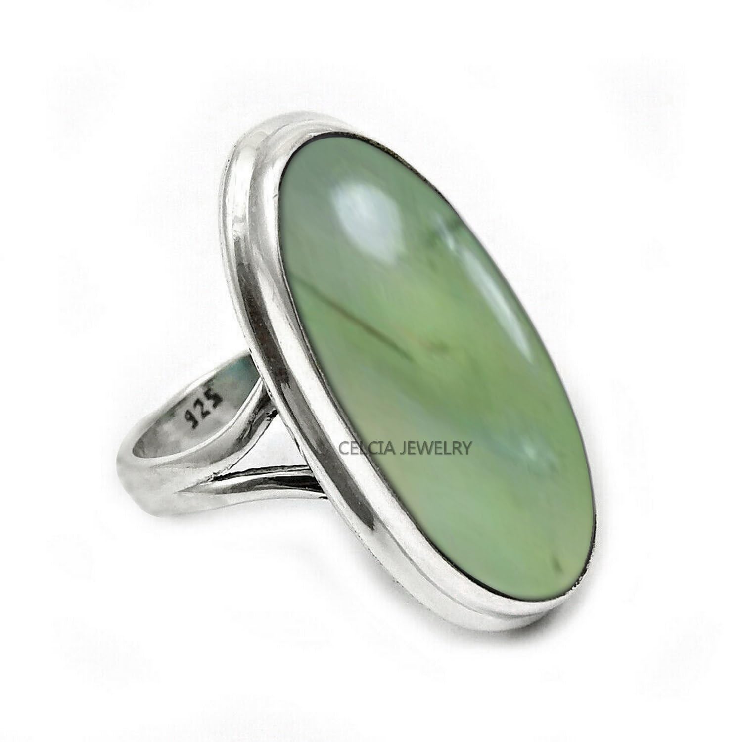 Large Oval Gemstone Handmade Jewellery, 925 Sterling Silver Tribal Ring, Engagement Gifts for Couples, Birthday Gifts for Men, Fathers Day Gifts, Promise Ring, Men's Gifts (Size 7.5, Charoite)