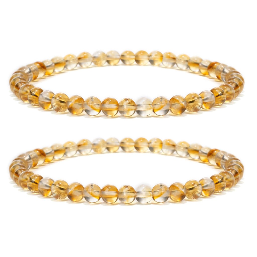 4 mm Stretch Bracelet Made of Real Natural Stone Beads, Healing Stone Bracelet, Yoga Bracelet for Women, Men, Lucky Bracelet, Friendship Bracelet, Replacement Beads Included