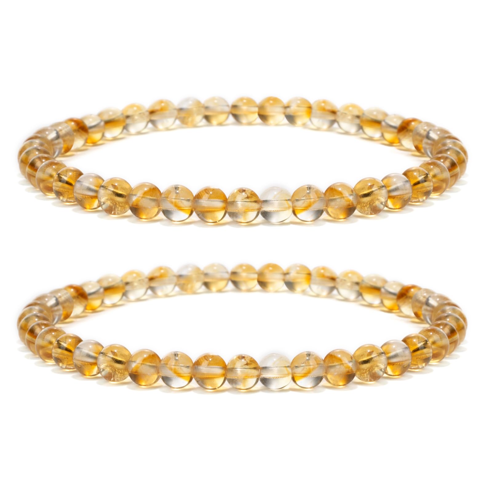 4 mm Stretch Bracelet Made of Real Natural Stone Beads, Healing Stone Bracelet, Yoga Bracelet for Women, Men, Lucky Bracelet, Friendship Bracelet, Replacement Beads Included
