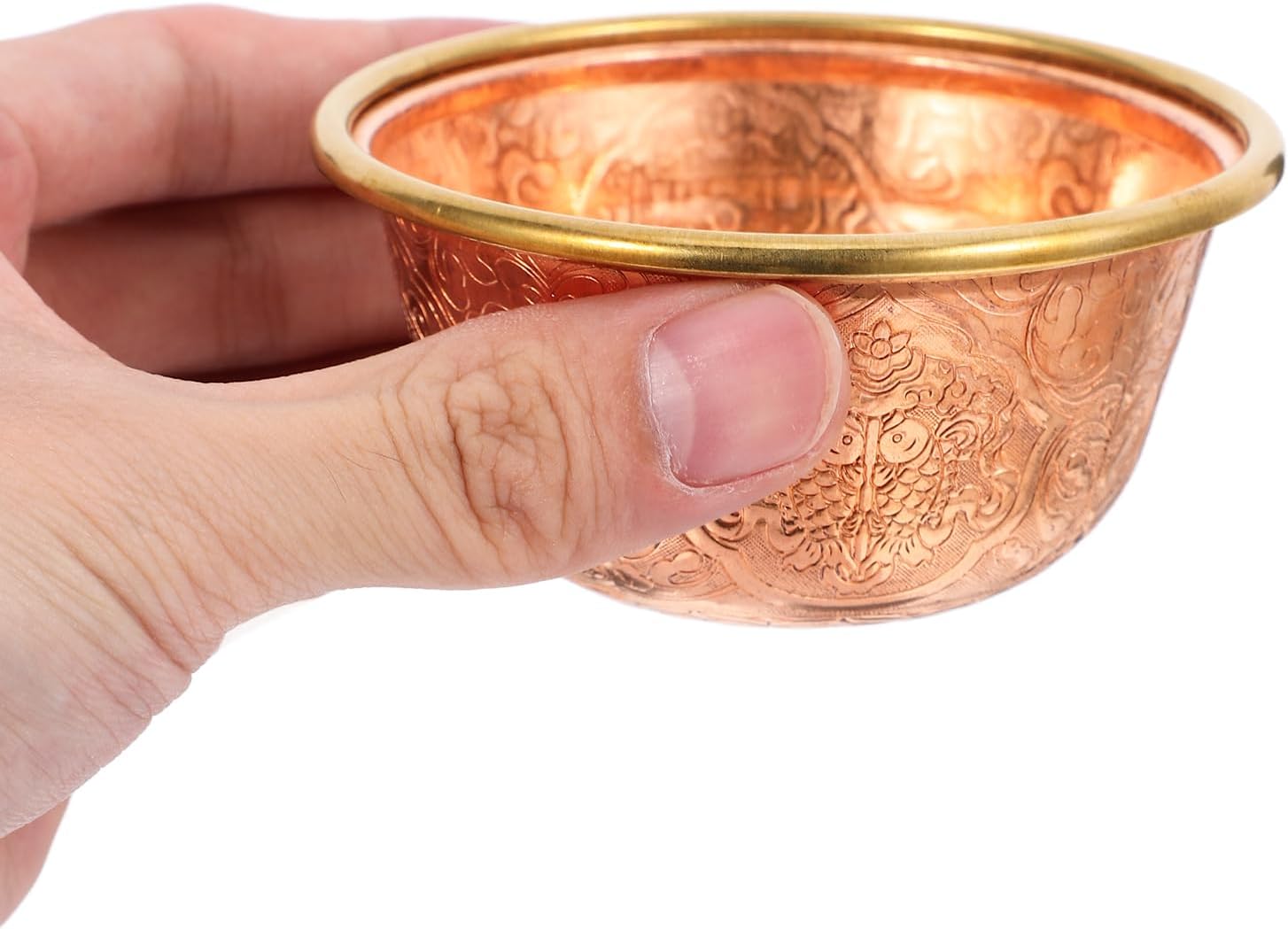 TOPBATHY Mug Offer Storage Bowl Decoration Copper Bowl Small Altar Bowl Home Bowl Decorative Bowl Sacrificial Device Prop Sacrifice Altar Bowls Altar Jewellery Brass