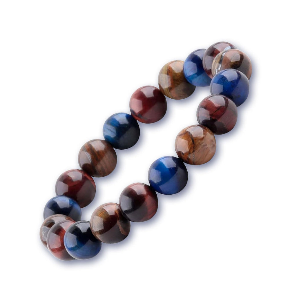 10 mm Aquamarine Bracelet Genuine Natural Stone Bracelet for Men and Women, Adjustable Blue Natural Gemstone Healing Stones Bead Bracelet Chakra Yoga Bracelet Brings Happiness, Wealth and Prosperity