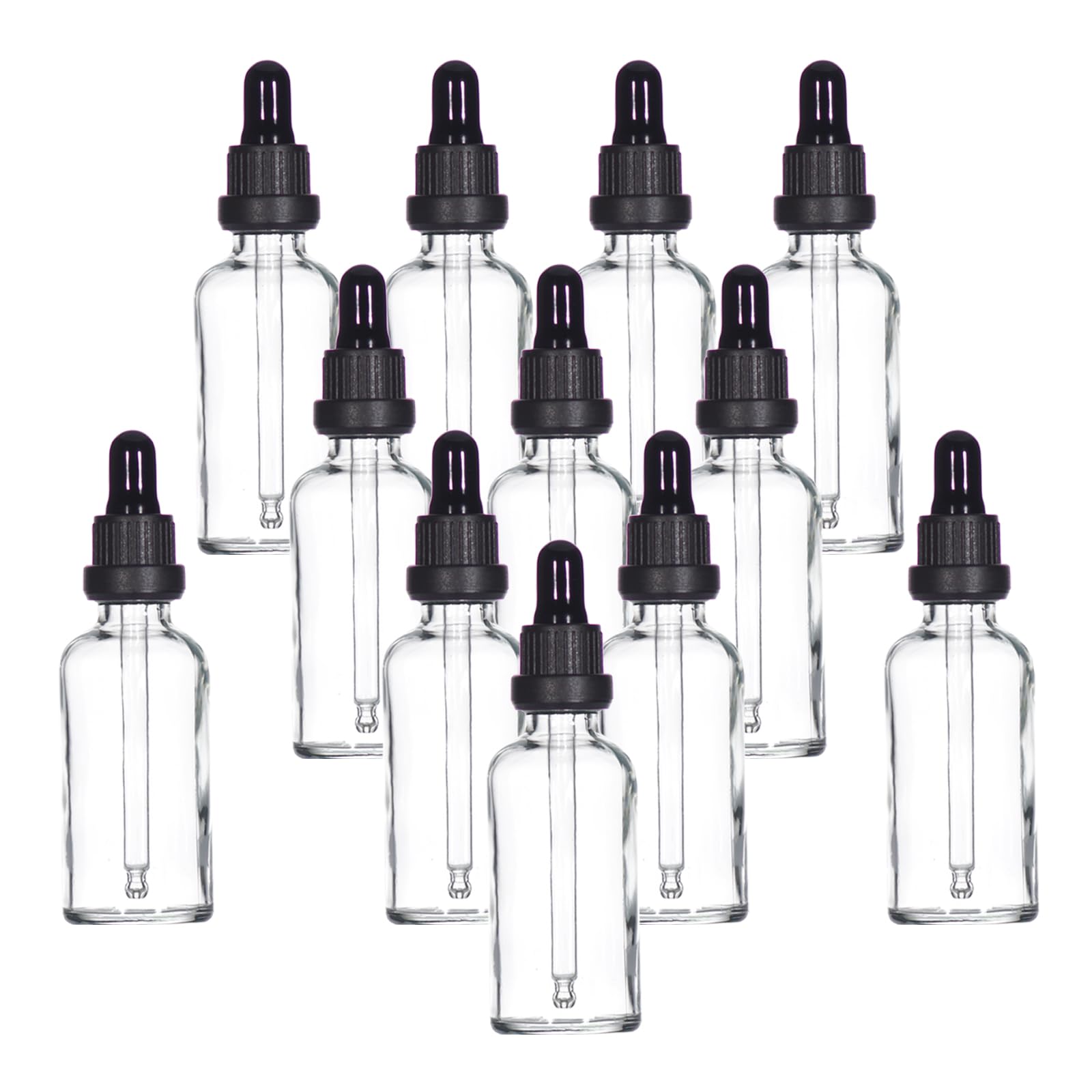 YIZHAO Pipettenflasche 30ml, Apothekerflasche Braunglas mit [Dropper Pipette Glas], Braunglasflasche für Ätherische Öl, Parfümöle,Aromatherapie,Düfte,Flüssigkeit – 6Pcs