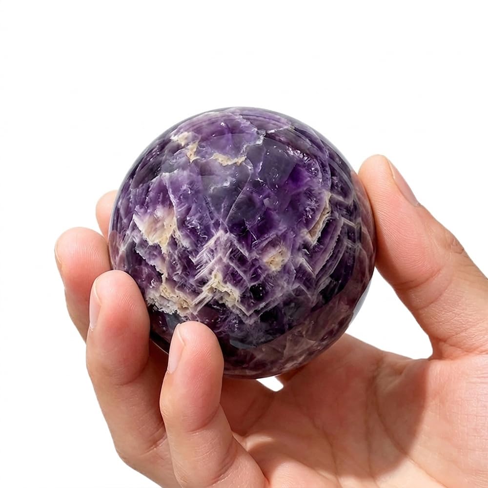 2.4-2.8 inch Natural Red Tiger Eye Crystal Ball with Stand, Hand Polished Quartz Massage Sphere, Reiki Healing Gemstone Ball, Feng Shui Room Desktop Decorative Rock Orb
