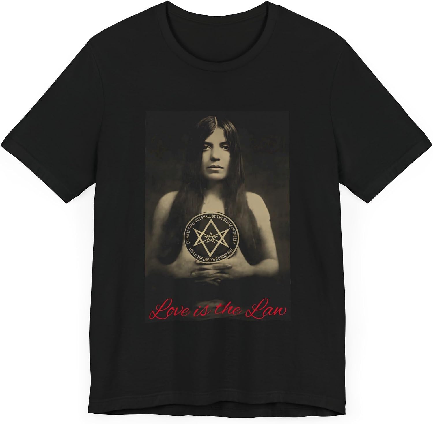 Thelema Unisex Tee | Leila Waddell | Aleister Crowley | Love is The Law | Magick Shirt |Thelema |Occult Clothing,
