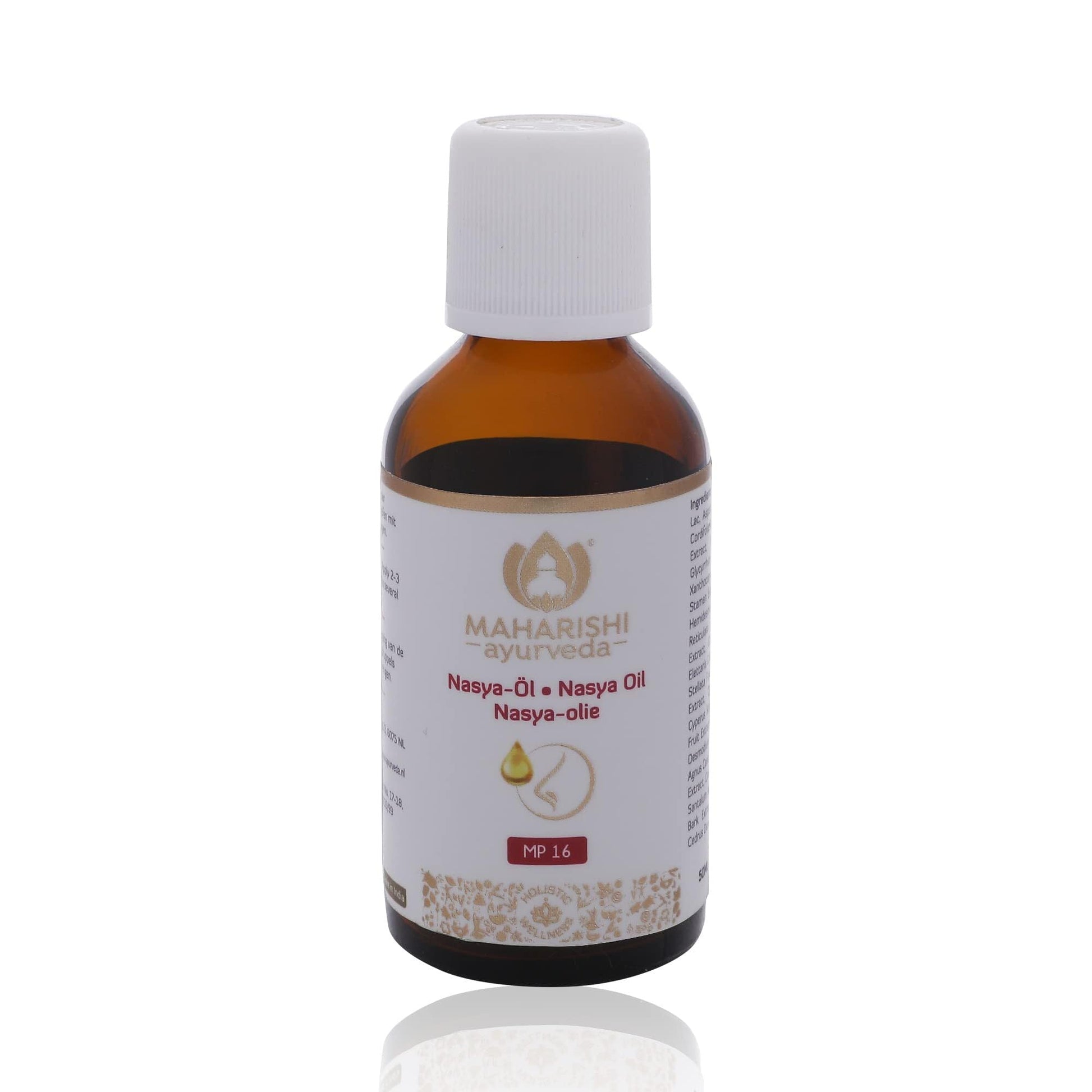 Maharishi Ayurveda Nasya-Öl, 10 ml, Ayurvedisches Nasenöl, Hilft bei trockener Nase, Schutz für die Nasenschleimhaut, Frei von Farbstoffen, Aromen & künstlichen Zusatzstoffen | 1er Pack
