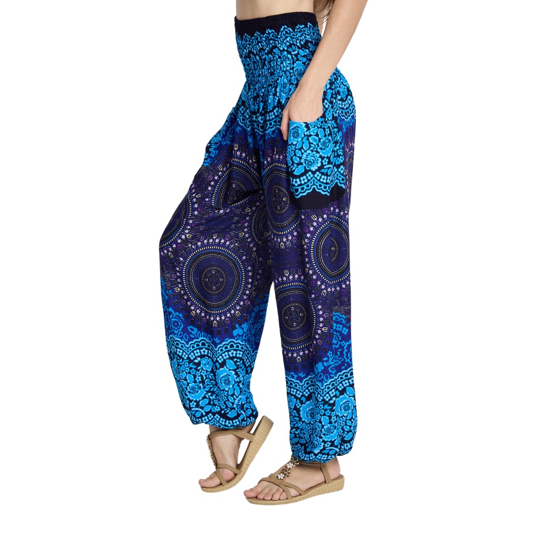 Tranquil Threads High-Waisted Boho Harem Yoga Pants for Women