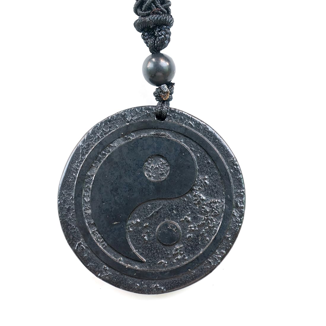 RICHRAIN Halskette mit Anhänger aus echtem natürlichem Schungit, spirituelle Geschenke für Frauen, Kristallheilung, Kristallgeschenke für Männer (Tree of Life)