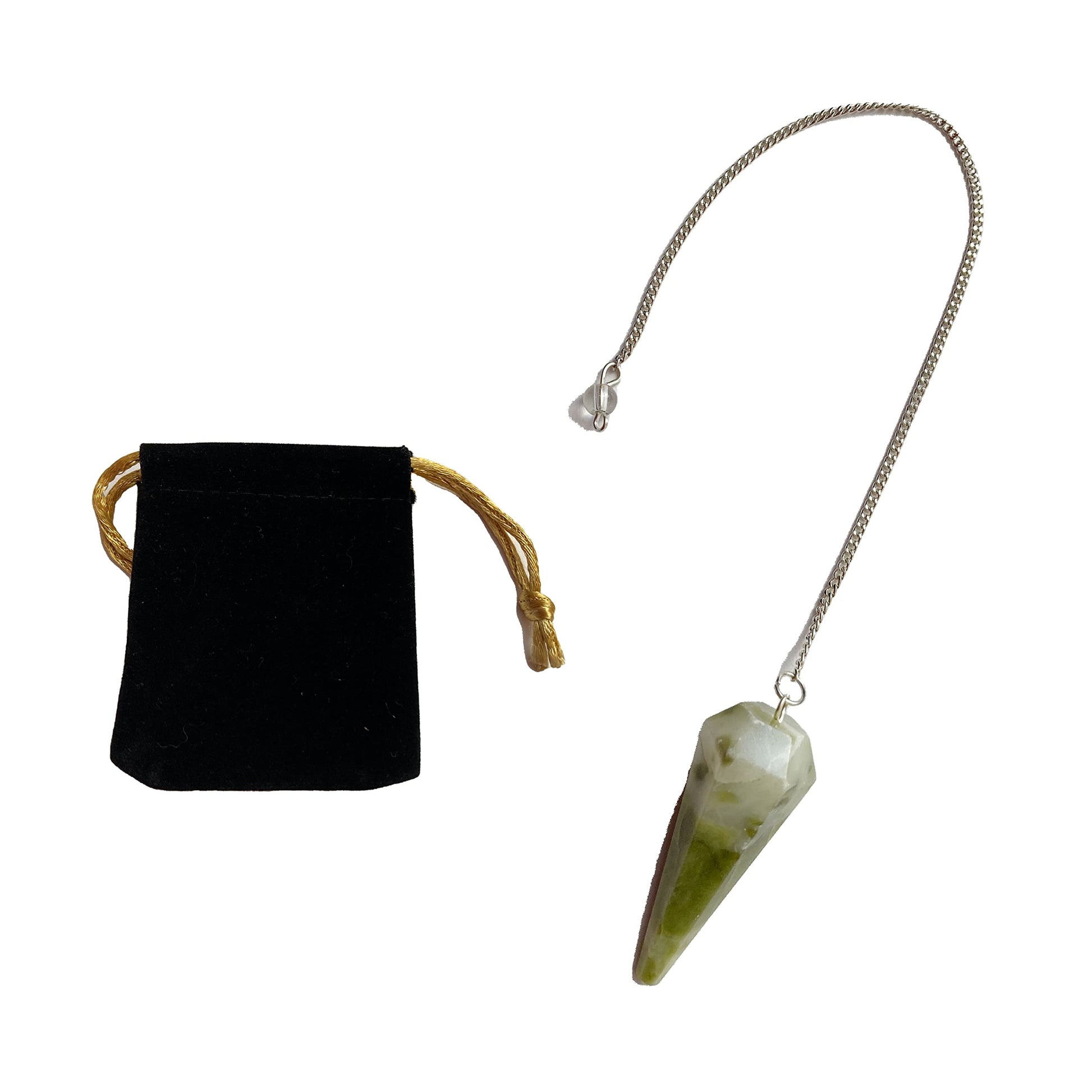 Natural Stone Jasper Kambaba Crystal Pendulum Hexagonal Vintage for Radiesthesia Chakra Pendulum Reiki Fortune Telling (Jasper Kambaba)