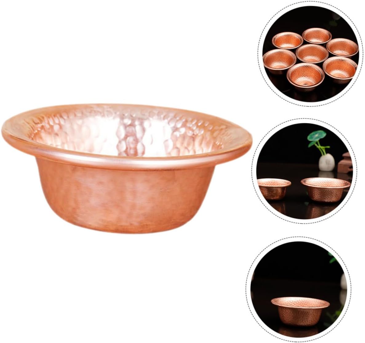 ULTECHNOVO Tempel Opferschale aus Handgefertigte Altaropferbecher Dekorative Buddhistische Wasserschale für Anbetung und Meditation für Zuhause und Tempel