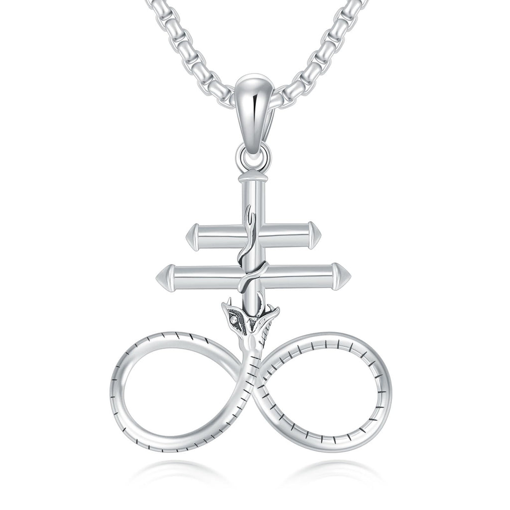 ROMANTICWORK Kreuz Kette 925 Sterling Silber Kreuz Halskette Kreuz Anhänger Christlicher Religiöser Gotischer Kreuz Schmuck Geschenke für Herren Männer Damen