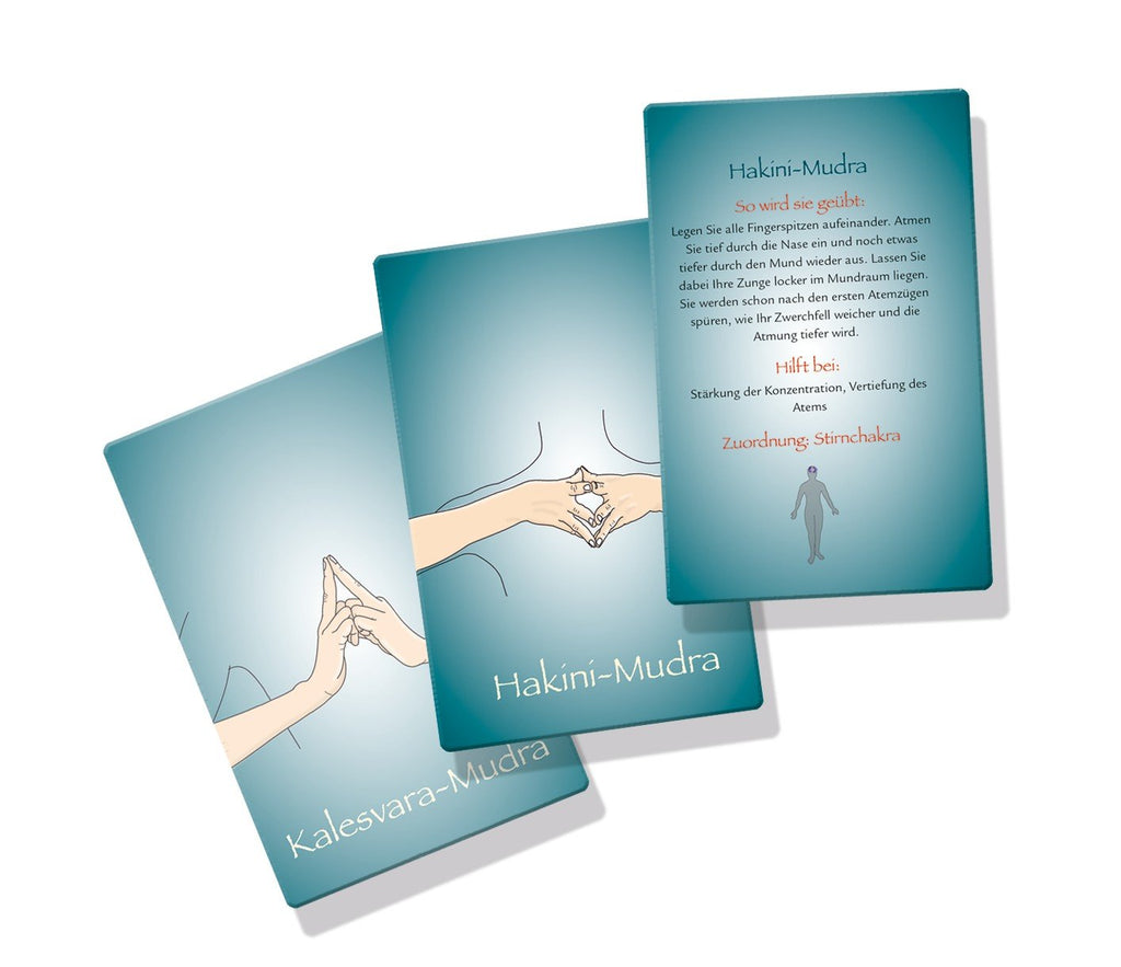 Mudras - Yoga für die Hände: Heilende Übungen für Körper und Seele. Buch mit 45 Karten