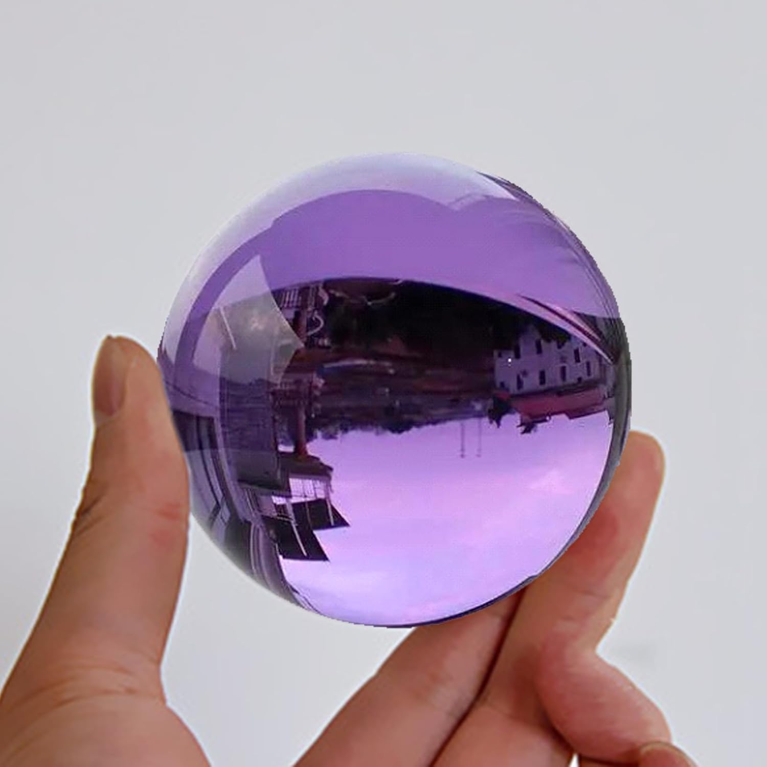 2 Stücke Kristallkugel, Kristallkugel mit Ständer, Glaskugel Kristall Deko, Für Heimdekoration und Fotografie