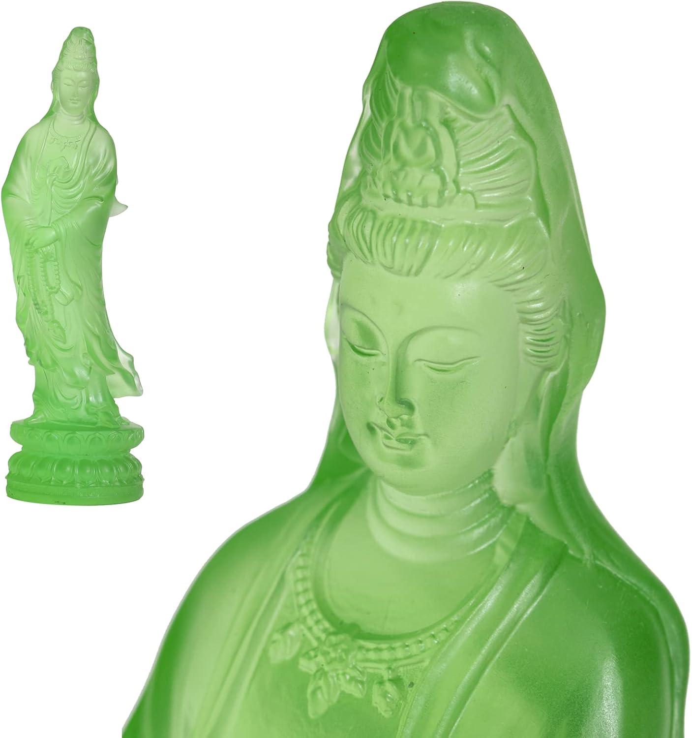 Guan Yin Statue, Quan Yin, Kwan Yin im Wind, Kuan Yin Buddha-Statue, Zen, meditierende Statue, Göttin der Göttin der Gnade und des Mitgefühls im Wind, Yoga, spirituelle Feng Shui-Dekoration