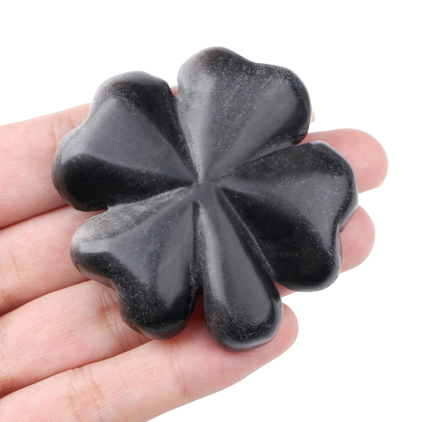 Lucky Charm Gift Four Leaf Clover Lucky Charm Exam Green Aventurine Healing Stones Crystals Gemstones Operation Anti-Stress Protection Symbol Lucky Clover Gift