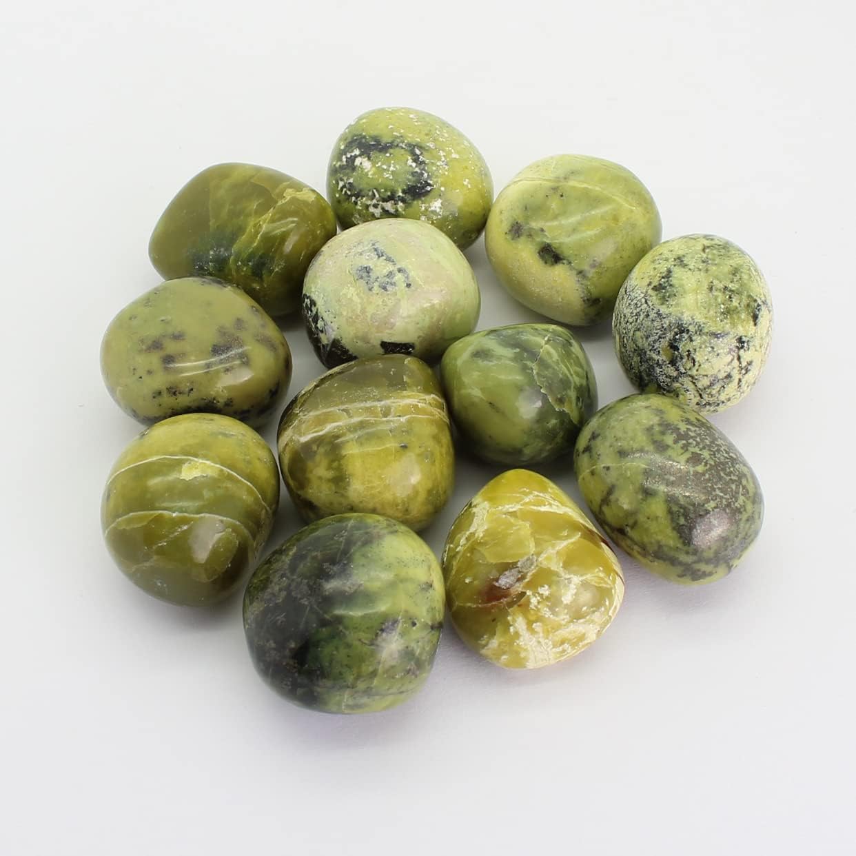 Budawi® Serpentine Peru Gemstone Tumbled Stone Pocket Stone Hand Stone