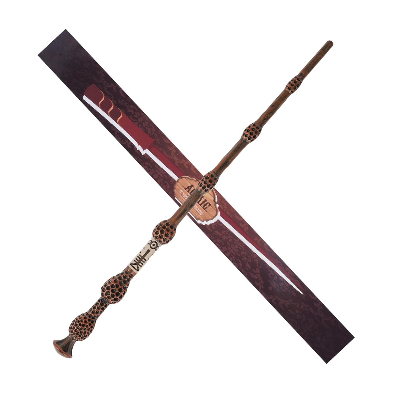 Aomig Zauberstab Magischer Zauberstab für Zauberer Zauberlehrlinge, Erwachsene Kostümzubehör für Zauberer Zauberlehrlinge Halloween Cosplay Karneval Halloween Karneval Weihnachten Cosplay Party