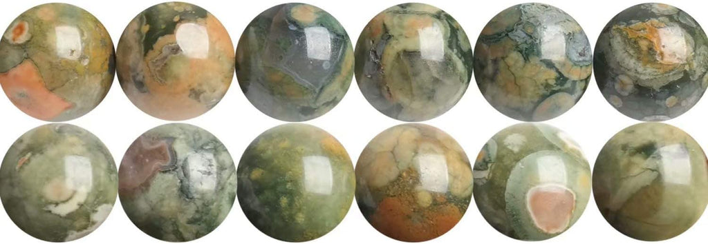Natural Semi-Precious Stones Beads for Threading 38 cm String Round 4 6 8 10 12 mm