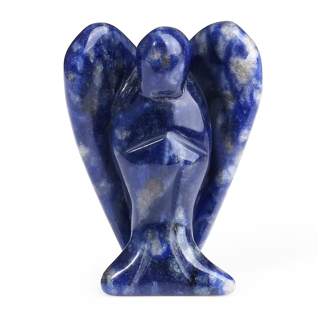 XIANNVXI Green Aventurine Guardian Angel Crystals Angel Figure Healing Crystal Gemstones Polished Stones Statue Reiki Angel Figure Guardian Angel Gift