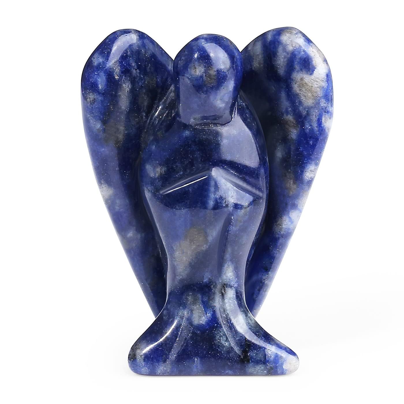 XIANNVXI Green Aventurine Guardian Angel Crystals Angel Figure Healing Crystal Gemstones Polished Stones Statue Reiki Angel Figure Guardian Angel Gift