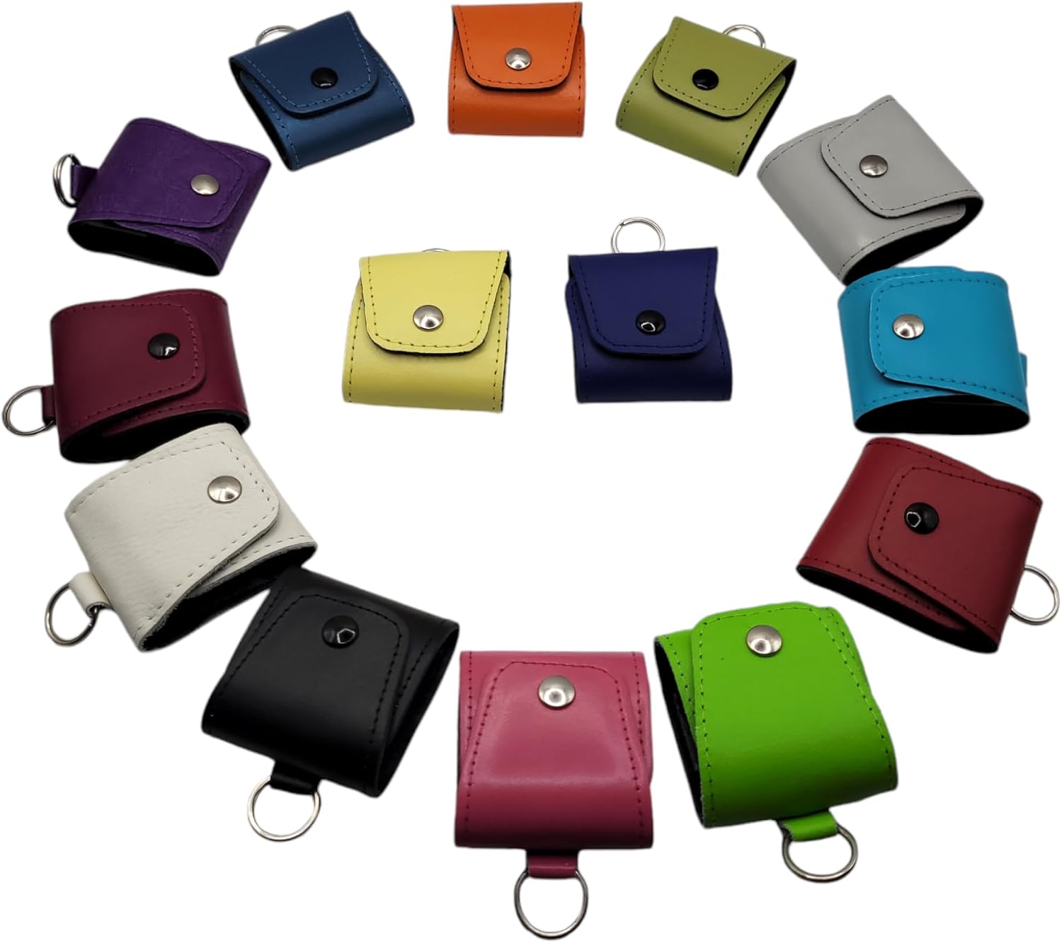 Homöopathische Notfallapotheke mit 4 Braungläsern (UV-Schutz) und Etiketten, Leder (Grün)