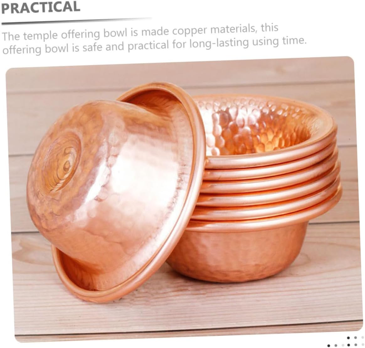 ULTECHNOVO Tempel Opferschale aus Handgefertigte Altaropferbecher Dekorative Buddhistische Wasserschale für Anbetung und Meditation für Zuhause und Tempel
