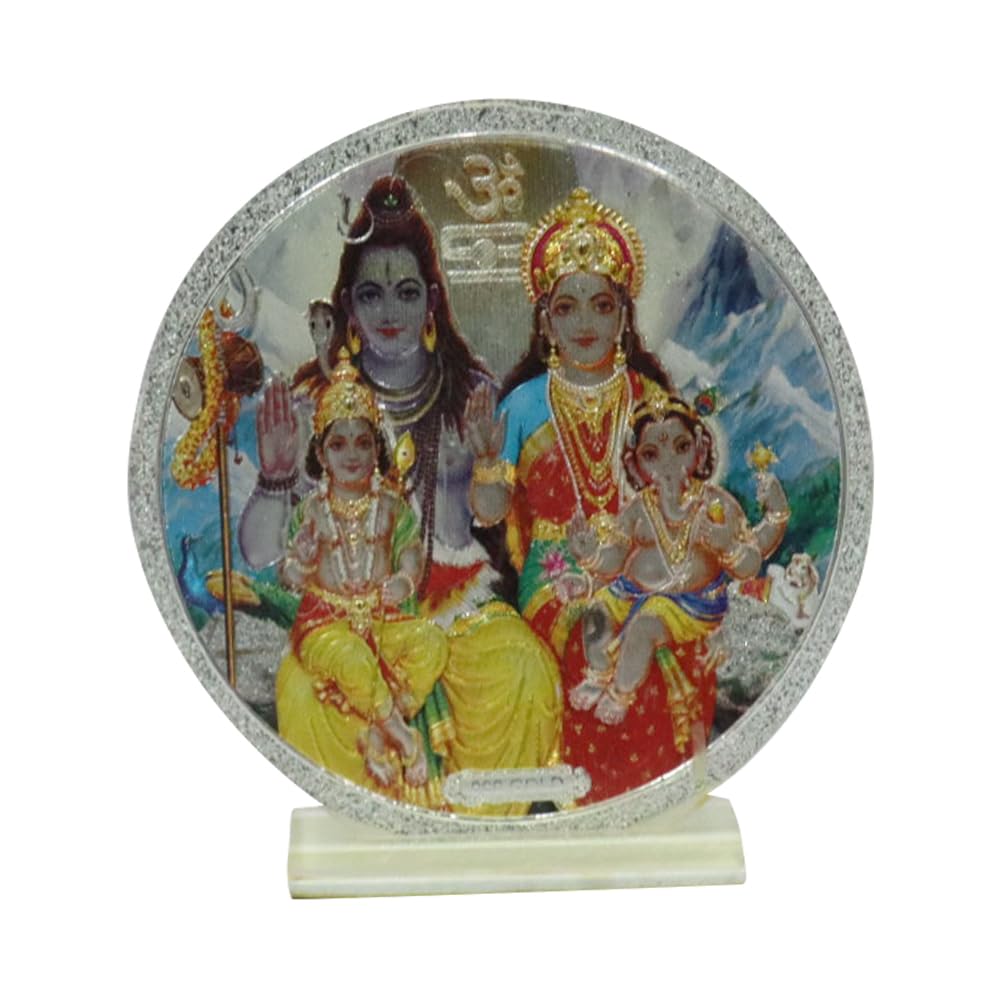 BRACOP Hindu-Göttin-Figur, Lord Shiva-Statue, kleine indische Shiva-Figur, dekorative Skulptur Heimbüro, Tempeldekoration, Diwali Pooja, Trishakti, Yantra, Rückkehr spirituelles Geschenk