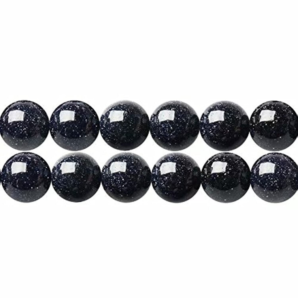 Natural Semi-Precious Stones Beads for Threading 38 cm String Round 4 6 8 10 12 mm