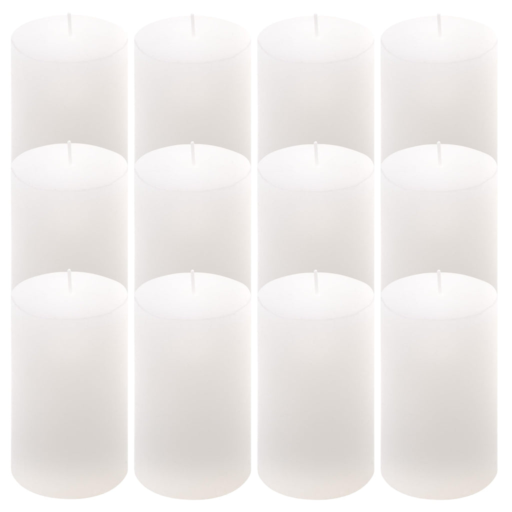 Rustic Candle Height 11.5 cm Diameter 6.8 cm Long Burning Time Round Candle Pillar Candles Candle Decoration Table Candles Christmas Candles Wedding Decoration (Orange, 6)
