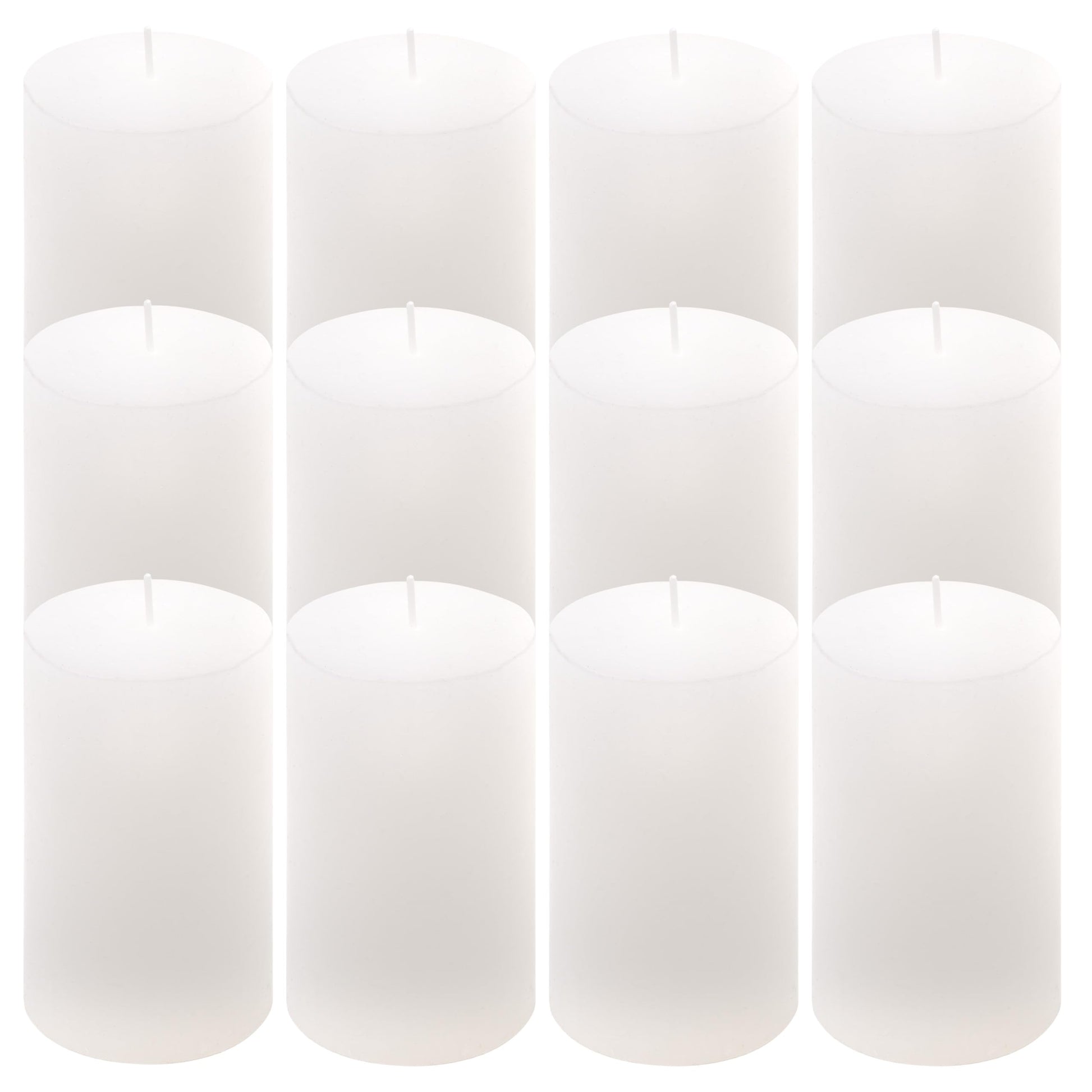 Rustic Candle Height 11.5 cm Diameter 6.8 cm Long Burning Time Round Candle Pillar Candles Candle Decoration Table Candles Christmas Candles Wedding Decoration (Orange, 6)