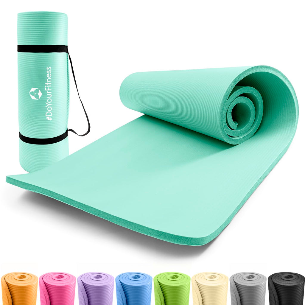 #DoYourFitness Yoga Mat Non-Slip. For Beginners and Advanced Users. Thickness from 0.8 cm to 2 cm. Joint-friendly Gymnastics Mat. 183 cm x 61 cm or XXL 190 cm x 100 cm (Suitable for Indoor/Outdoor)