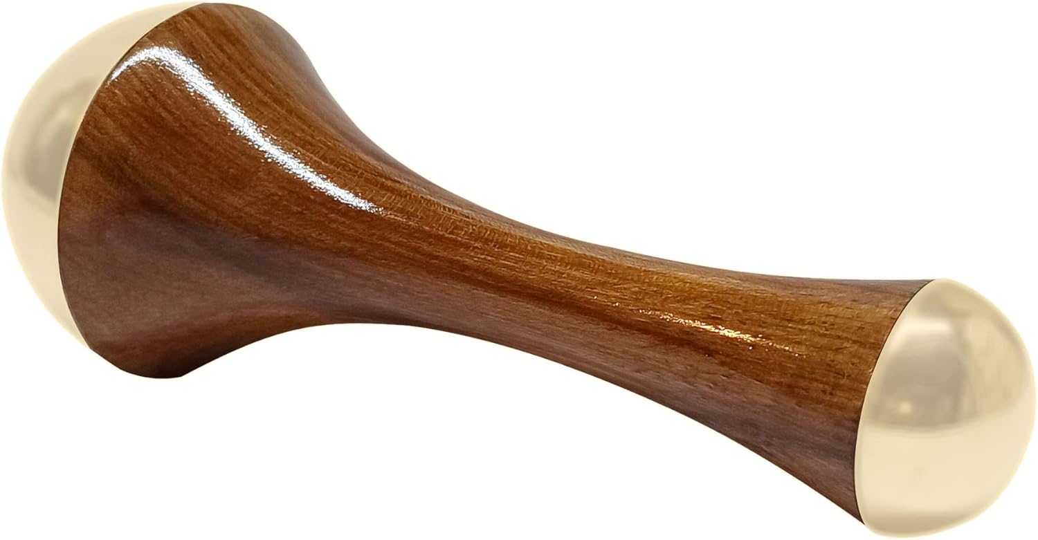 Spanzo Creation 2in1 Kansa Wellnessstab für Gesicht/Körper/Nacken/Rücken/Füße, Akupunktmassagegerät für Entgiftung & Tiefenentspannung, Massagetherapiewerkzeug