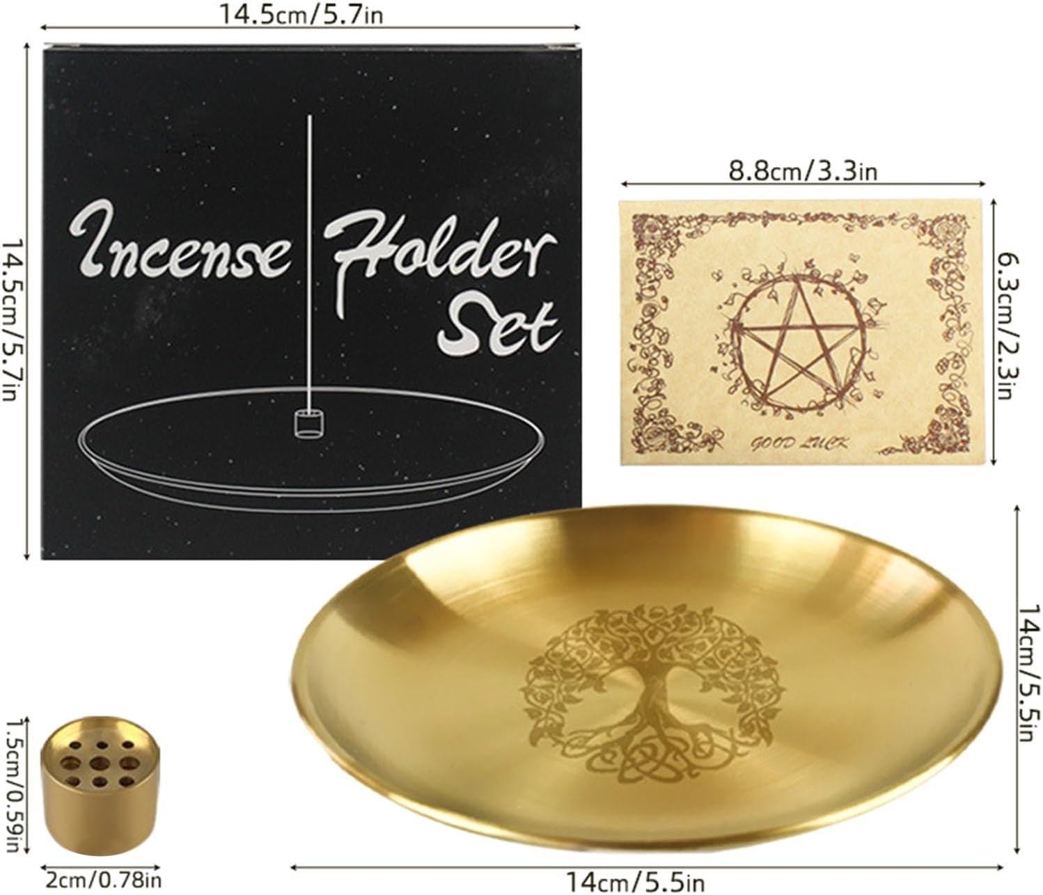 Pagans Ritual Tablett Aus Edelstahl Altar Mit Baummuster Teller Einzigartige Tischdekoration Kerzenhalter Räuchergefäße Pagans Ritual Tablett Dekoration Edelstahl Ornament Schreibtischzubehör