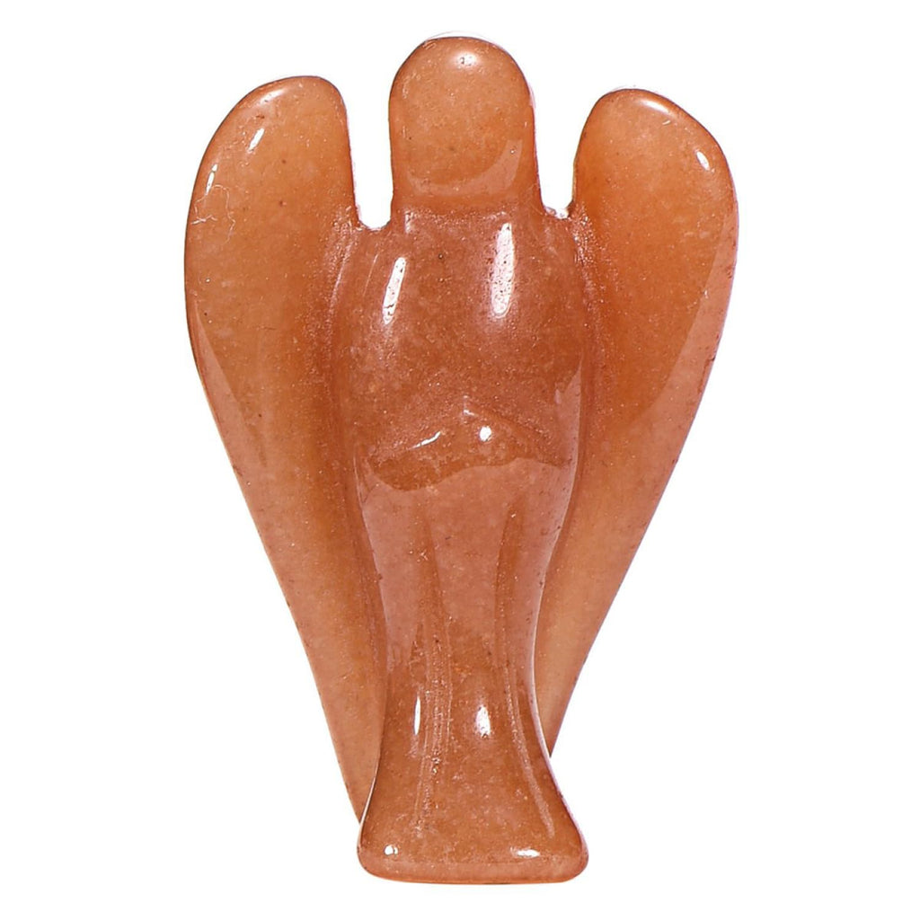 Morella Edelstein Dalmatinerjaspis Engel Glücksbringer Schutzengel zum Mitnehmen 3,5 cm in Samtbeutel