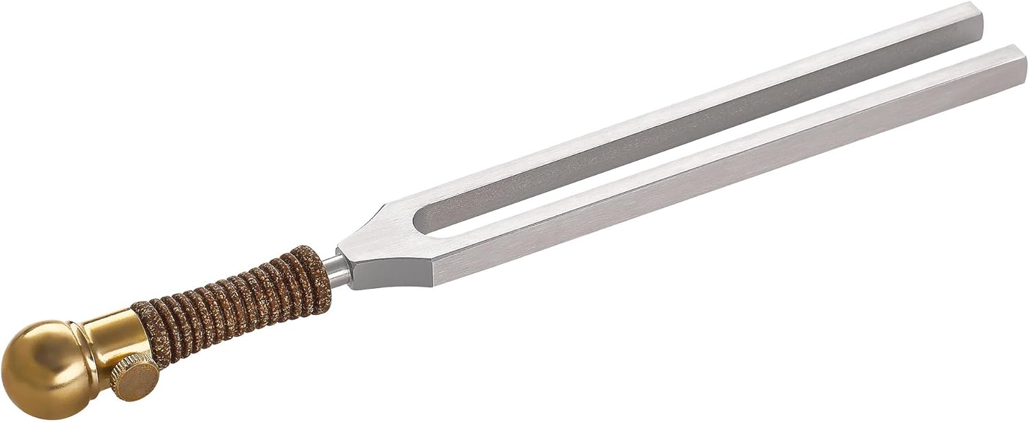 Sonic Energy Tuning Fork Attachment - Ball Base 46g - Made of ECOBRASS Gold - 20mm Attachment Surface - For Therapy and Massage (VF-RS)