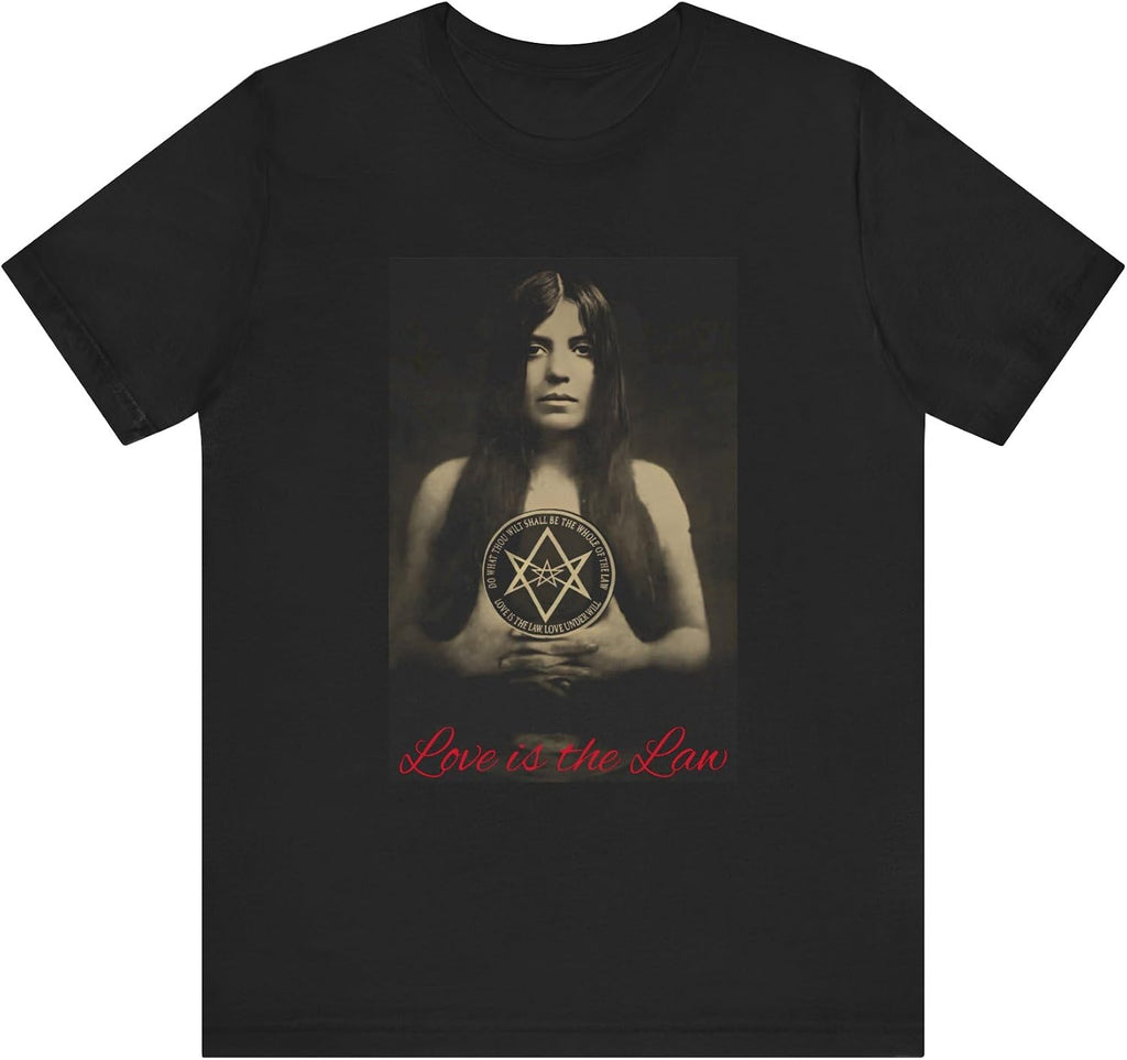 Thelema Unisex Tee | Leila Waddell | Aleister Crowley | Love is The Law | Magick Shirt |Thelema |Occult Clothing,
