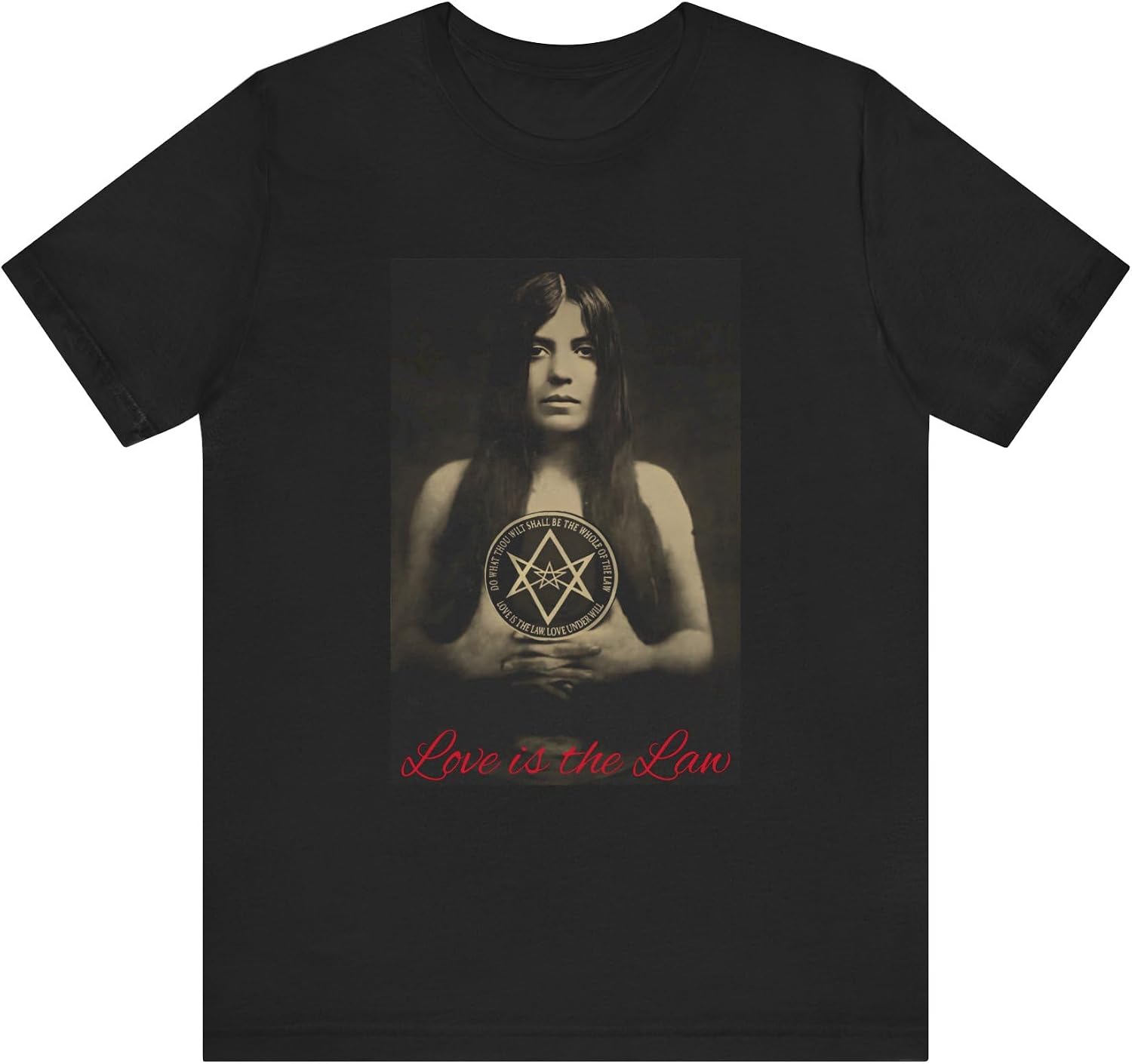 Thelema Unisex Tee | Leila Waddell | Aleister Crowley | Love is The Law | Magick Shirt |Thelema |Occult Clothing,