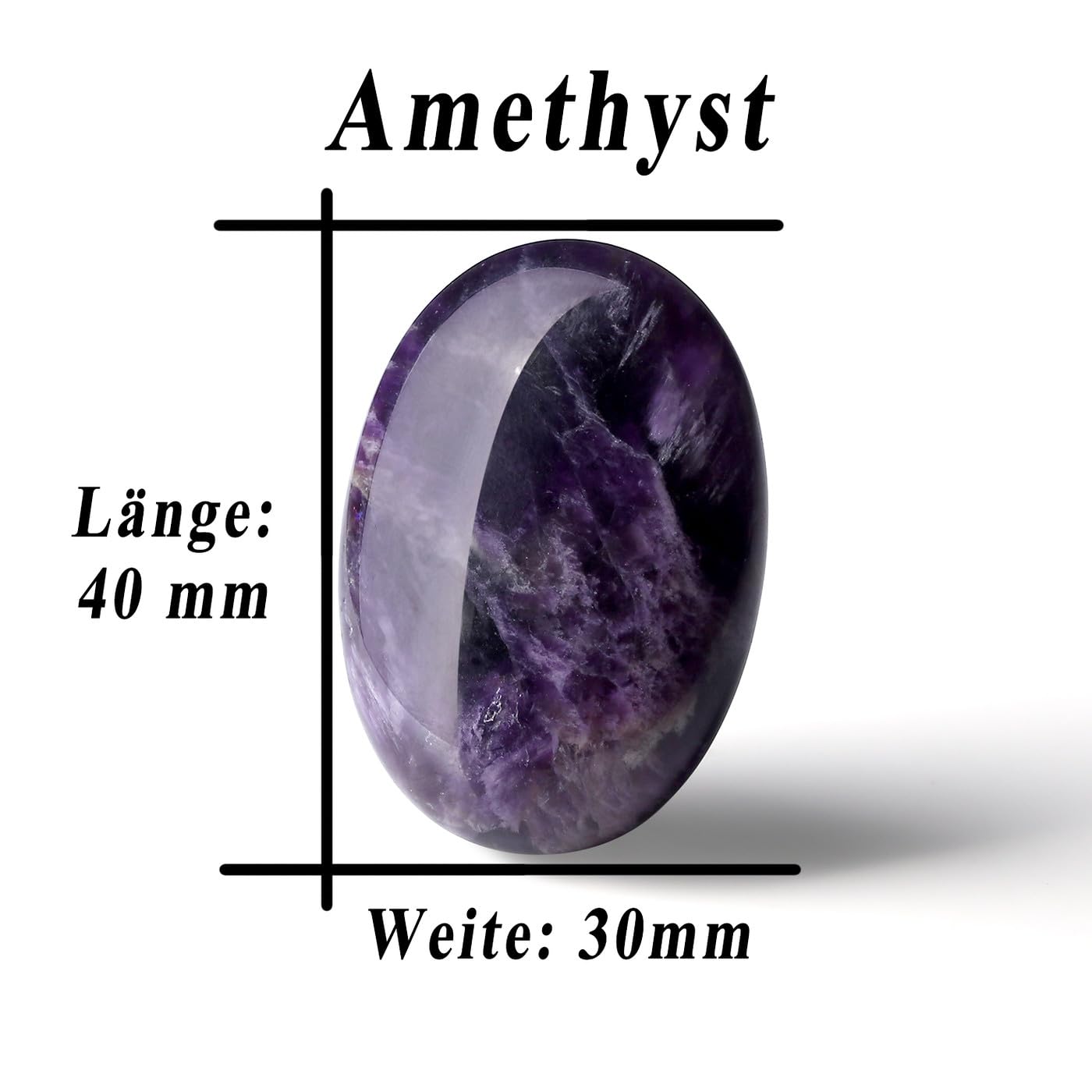 Obsidian Kristall Schwarz Oval Heilkristalle, Schwarzer Natürlichen Edelstein Daumen Sorge Stein für Wiccan Lieferungen, Angst Stressabbau, Home Dekoration, Balancing Meditation