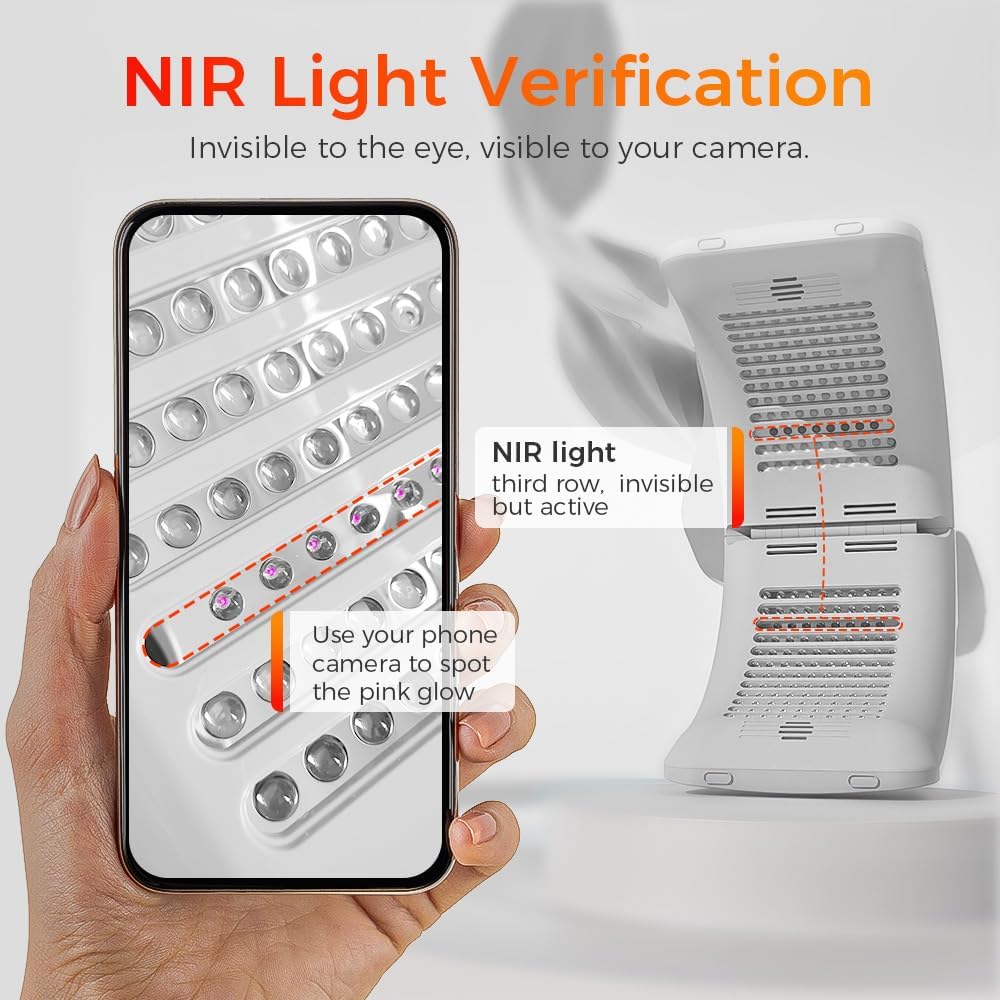 Bestqool LED-Lichttherapie – 6 Farben mit Nahinfrarot-Licht LED, SPA Salon Gerät