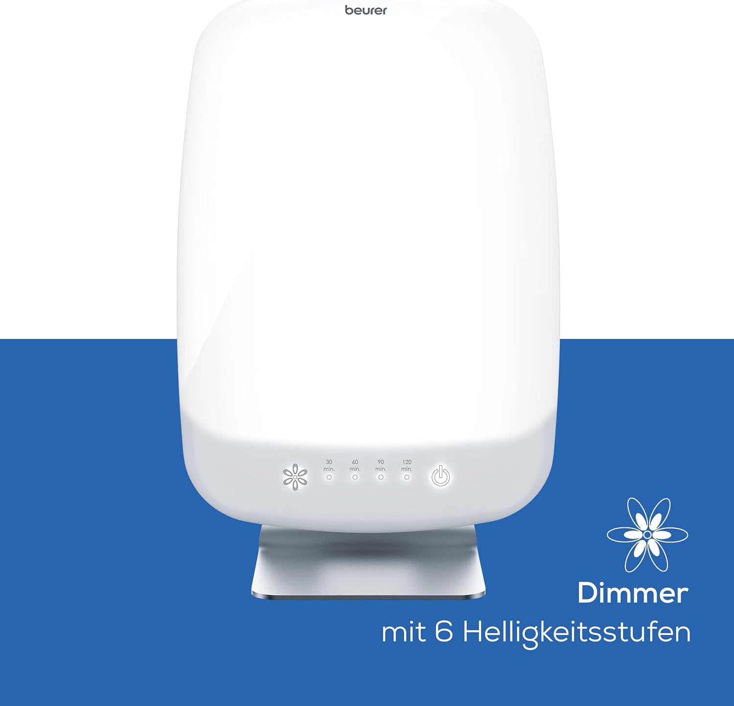 Beurer TL 95 Tageslichtlampe, Simulation von Tageslicht, 10000 Lux, Medizinprodukt, Tageslichtleuchte bei Lichtmangelerscheinung, SunLike® LED-Technologie, mit Dimmer