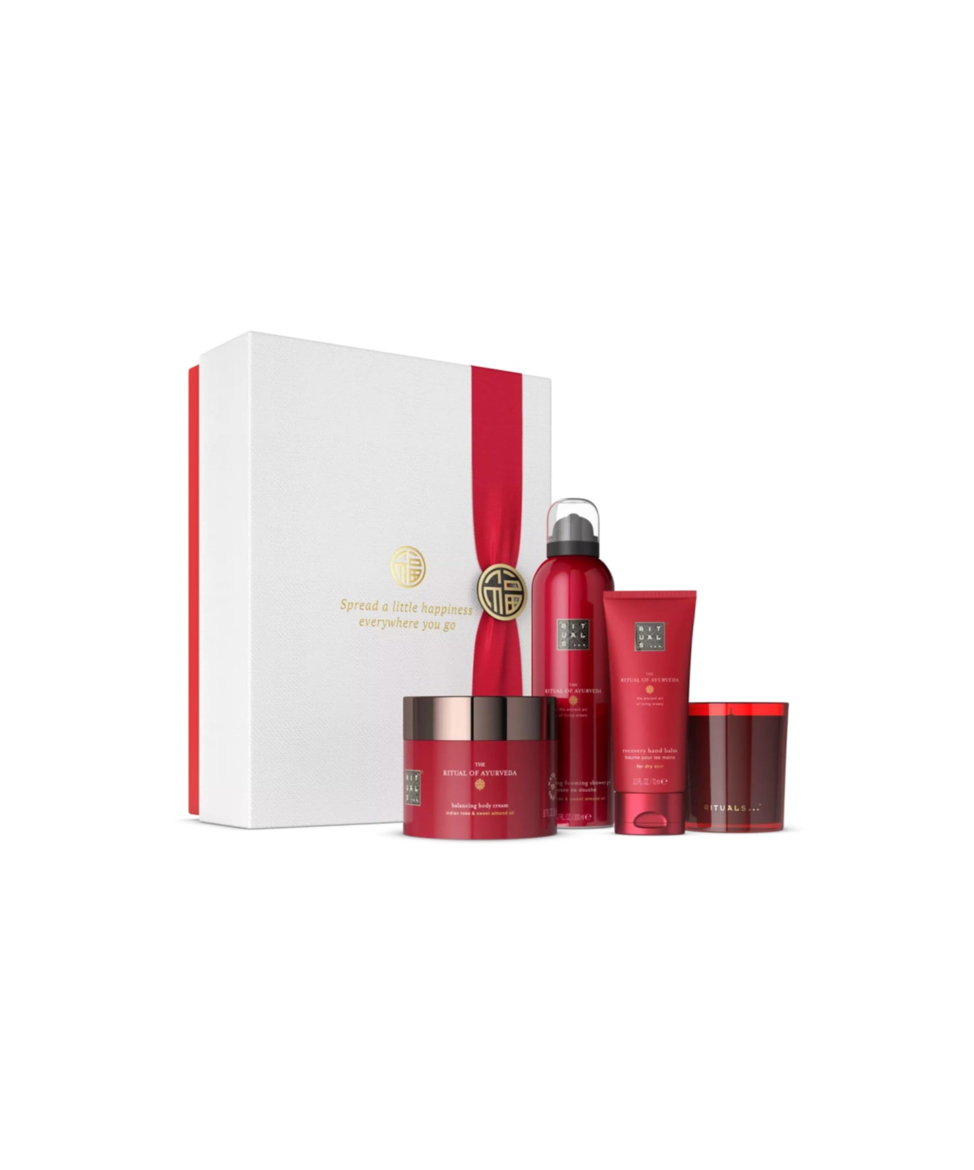 RITUALS The Ritual of Ayurveda Gift Set, Small, Gift Box with Personal Care Products with Indian Rose and Sweet Almond Oil, Balancing Fragrance