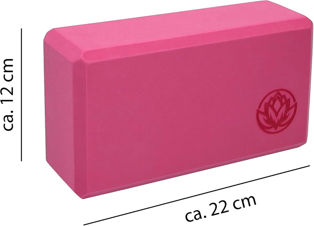 2 x Yoga Block VonBueren | 22 x 12 x 7,5 cm je Yogablock | Yogablöcke für Damen und Herren aus EVA | Klötze für Pilates