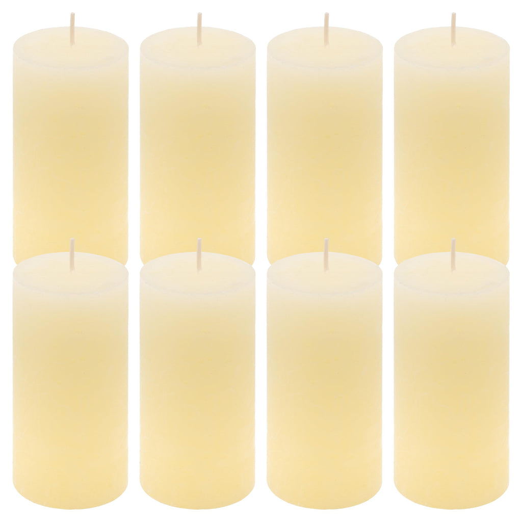 Rustic Candle Height 10 cm Diameter 5 cm Long Burning Time Round Candle Pillar Candles Candle Decoration Table Candles Christmas Candles Wedding Decoration (Blue, 8)
