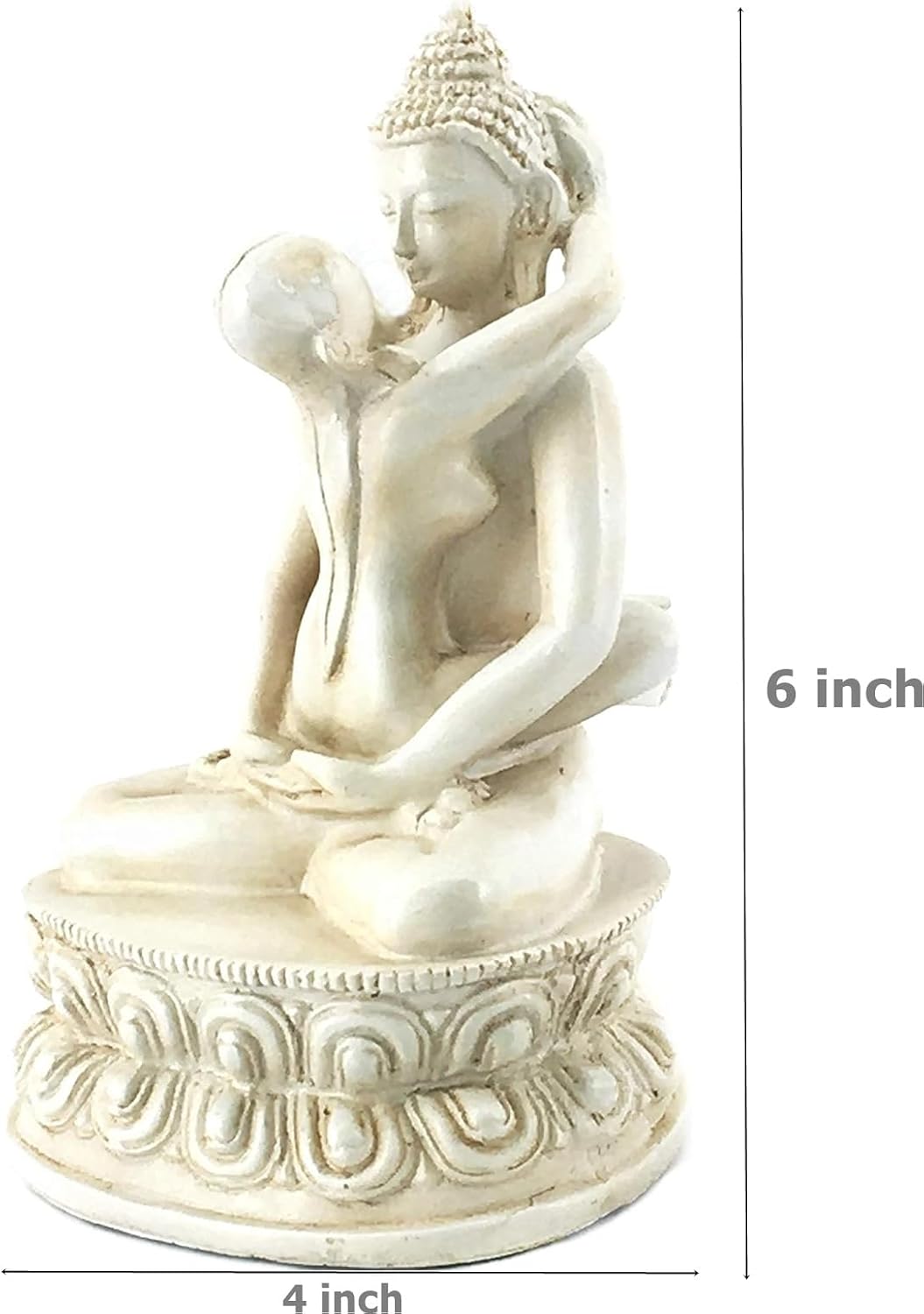 Bellaa 22166 Buddha-Statue Yab Yum Shakti Embrace Tantra 15,2 cm