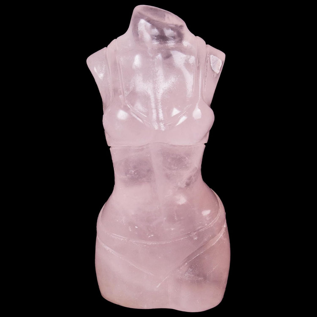 Rose Quartz Goddess Statue,1.6 Inch Hand Carved Healing Crystal for Meditation,Yoga,Chakra Balancing,Reiki Spiritual Gift,Pocket-Sized Home Decor