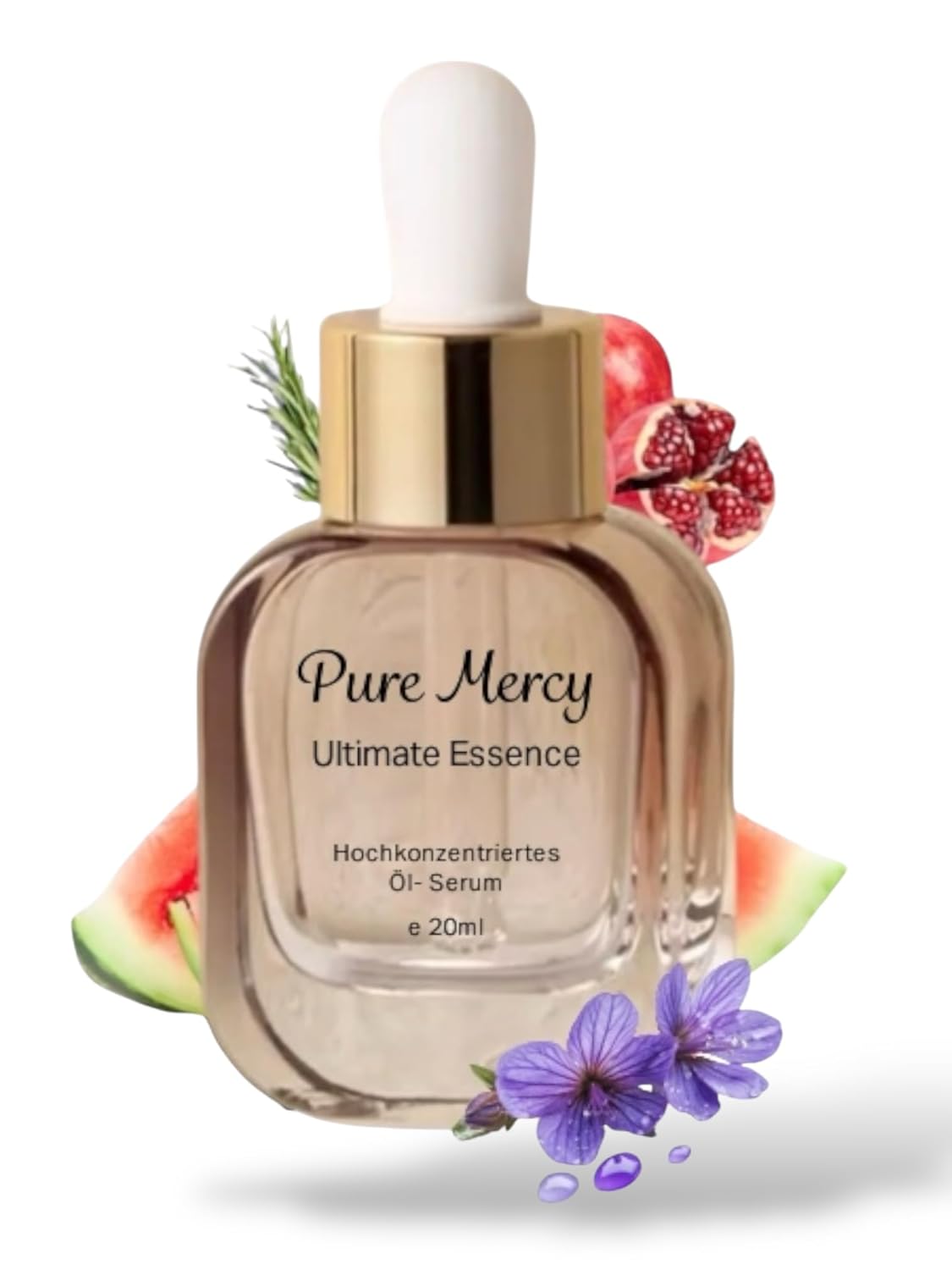 Pure Mercy Gesichtsöl – Luxuriöses Ayurveda Face Oil für strahlende Haut | Natürliches Gua Sha Öl – Pflegende Anti- Aging Gesichtspflege-Mischung mit verwöhnenden Pflanzenölen