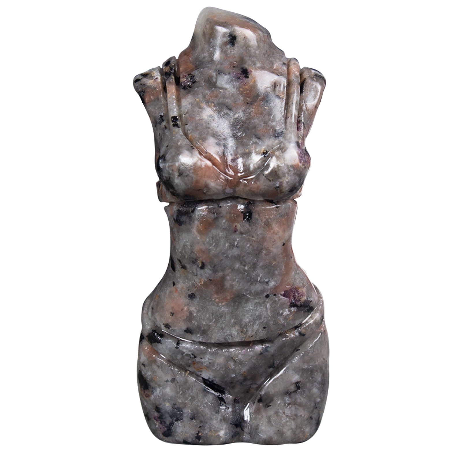 Rose Quartz Goddess Statue,1.6 Inch Hand Carved Healing Crystal for Meditation,Yoga,Chakra Balancing,Reiki Spiritual Gift,Pocket-Sized Home Decor