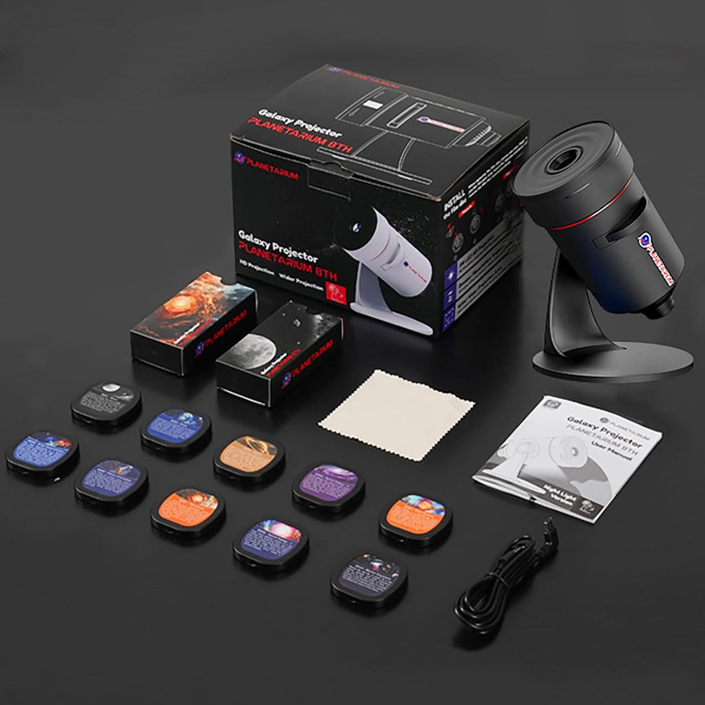 VanSmaGo 8th Gen Sternenhimmel Galaxy Projektor, Galaxy Planetarium Star Projector, HD Picture Night Light Sternenprojektor, 360° Rotating Mist with Adjustable Button and Timer [Energy Class C]