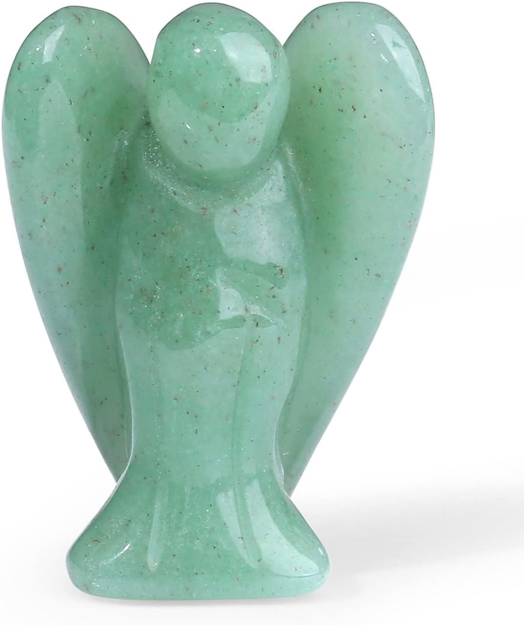 XIANNVXI Green Aventurine Guardian Angel Crystals Angel Figure Healing Crystal Gemstones Polished Stones Statue Reiki Angel Figure Guardian Angel Gift