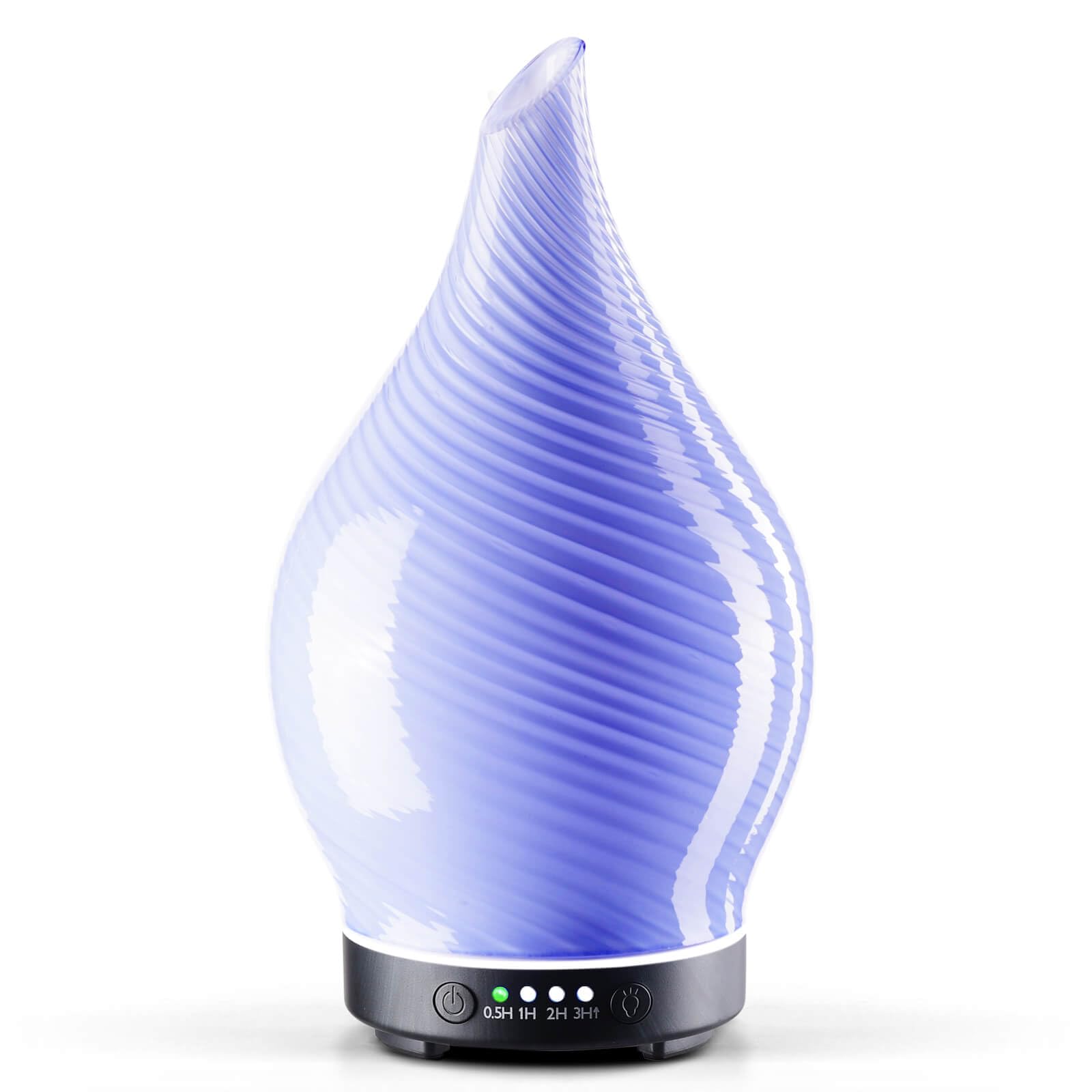Porseme Aroma Diffuser Luftbefeuchter 150ml,Handgeblasen 3D Luftbefeuchter Ultraschall Leise 7 farbwechselnde LEDs Raumbefeuchter BPA Frei für Wohnung Yoga SPA mit Timer (Rose Gold)